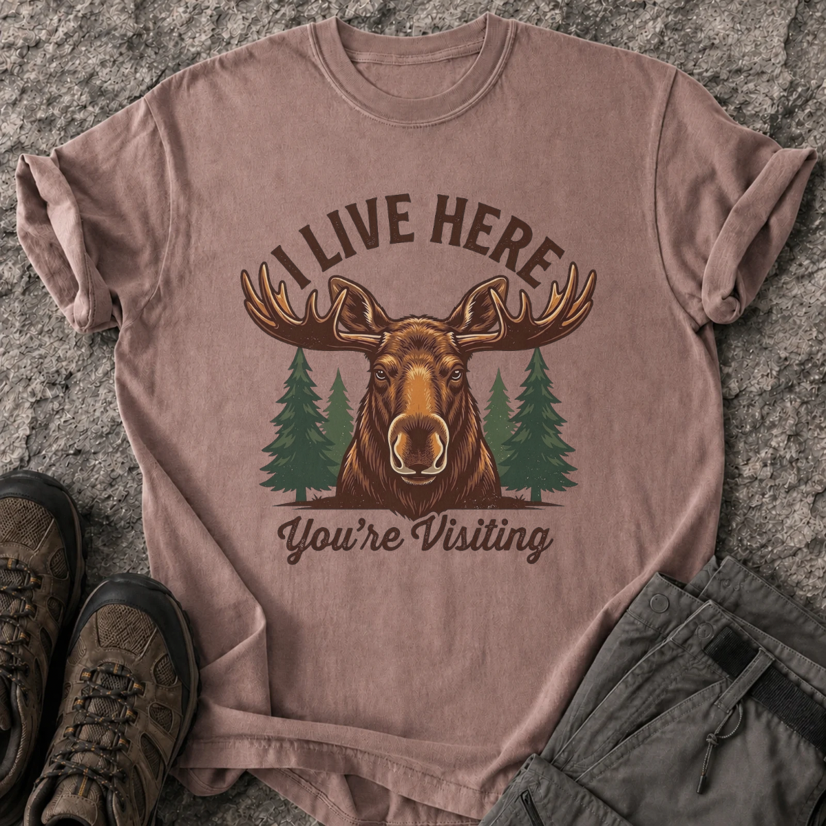 I Live Here T-Shirt