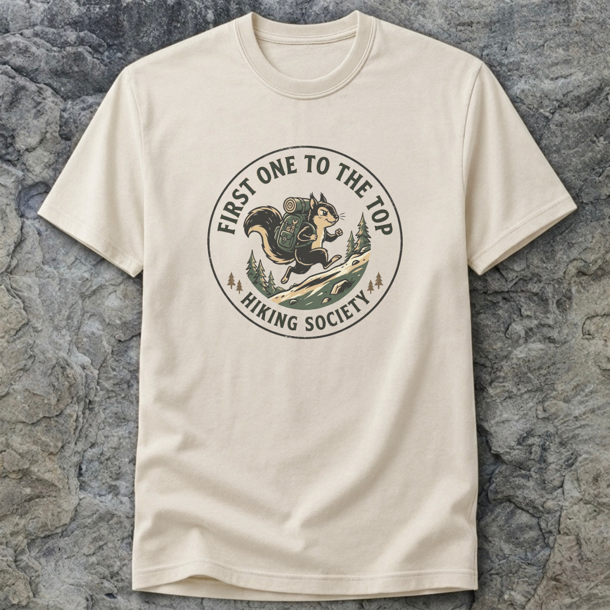 First To The Top Hiking Society T-Shirt