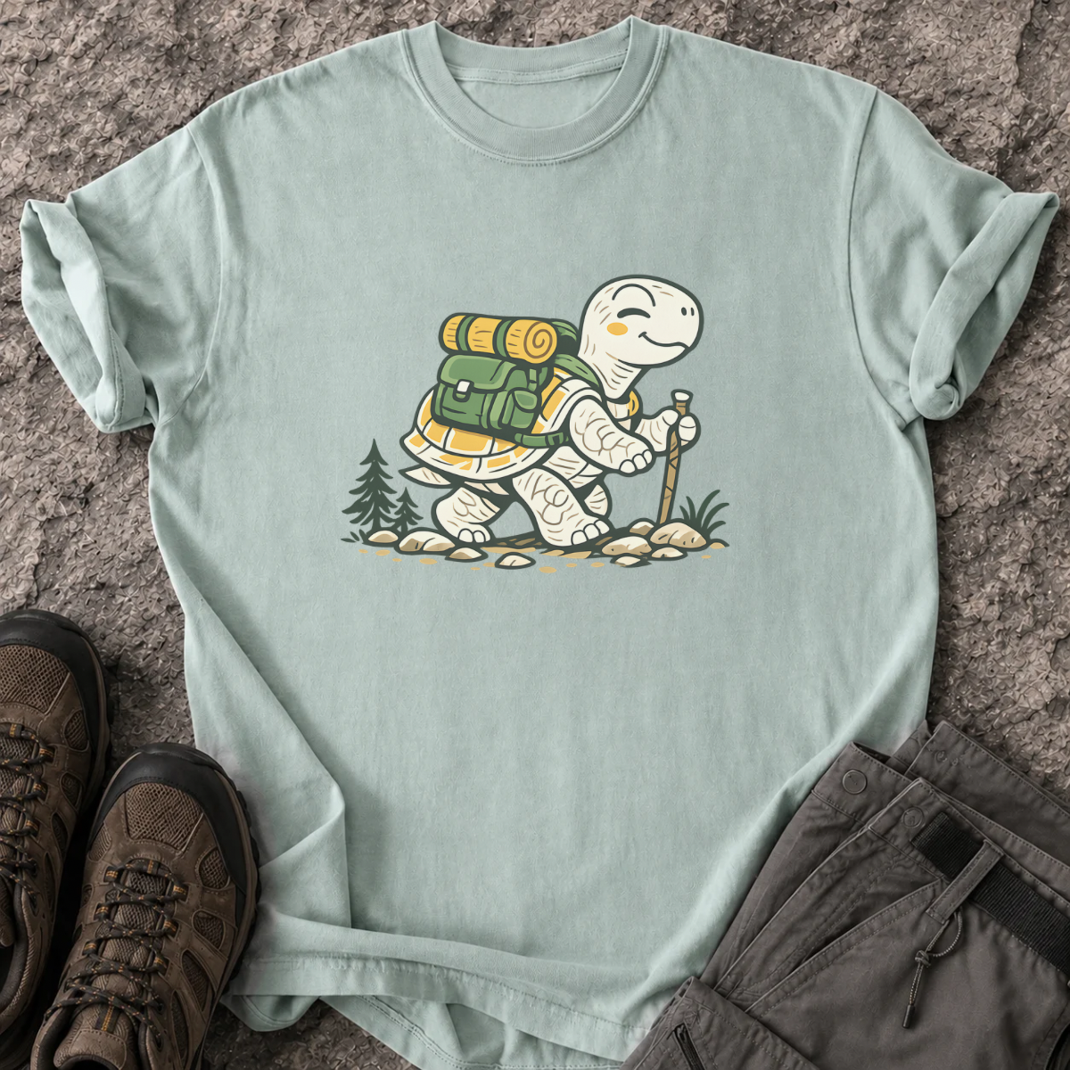 Hiking Turtle T-Shirt